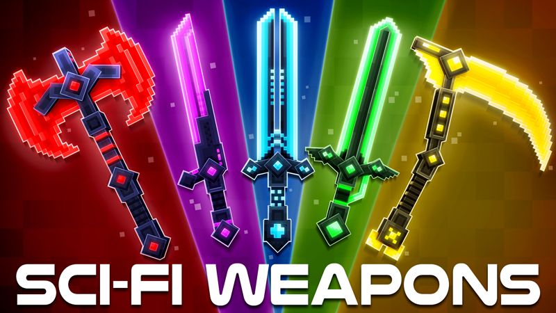 SCIFI Weapons on the Minecraft Marketplace by GoE-Craft SCIFI Weapons on the Minecraft Marketplace by GoE-Craft
