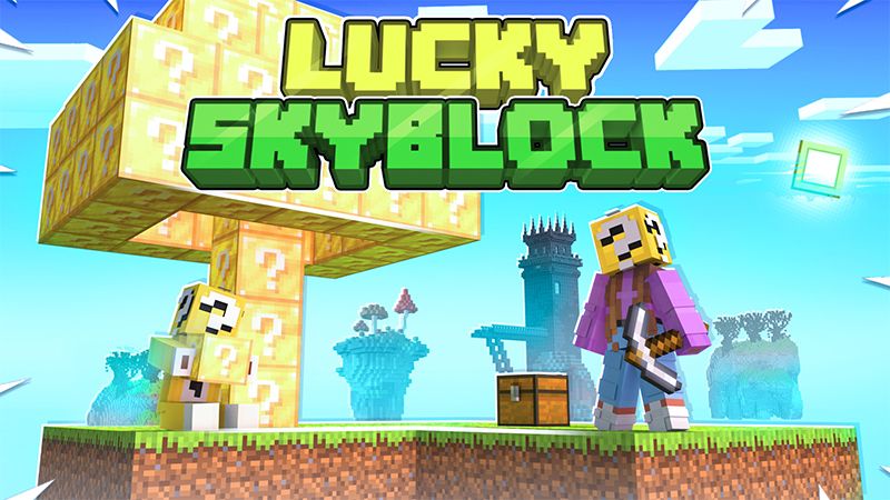 Lucky Skyblock on the Minecraft Marketplace by AquaStudio Lucky Skyblock on the Minecraft Marketplace by AquaStudio