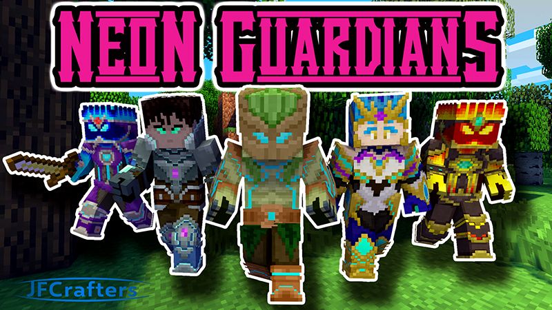 Neon Guardians on the Minecraft Marketplace by JFCrafters Neon Guardians on the Minecraft Marketplace by JFCrafters
