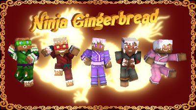 Ninja Gingerbread HD Skin Pack on the Minecraft Marketplace by HearttCore Creations