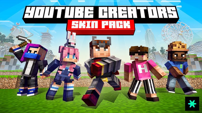 YouTube Creators Skin Pack on the Minecraft Marketplace by Spark Universe