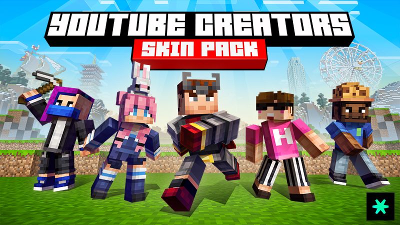 YouTube Creators Skin Pack by Spark Universe (Minecraft Skin Pack