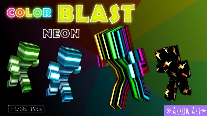 Color Blast Neon on the Minecraft Marketplace by Arrow Art Games