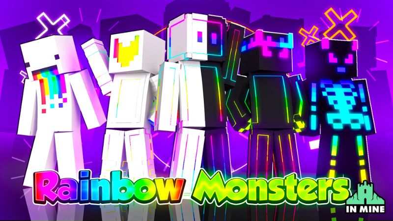 Rainbow Monsters on the Minecraft Marketplace by In Mine