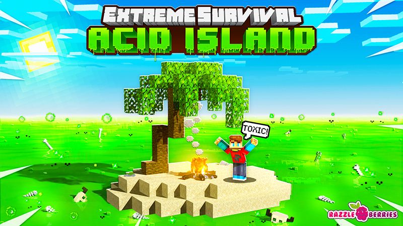 Extreme Survival Acid Island on the Minecraft Marketplace by Razzleberries