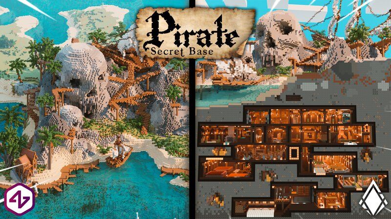 Pirate Secret Base on the Minecraft Marketplace by 4KS Studios Pirate Secret Base on the Minecraft Marketplace by 4KS Studios