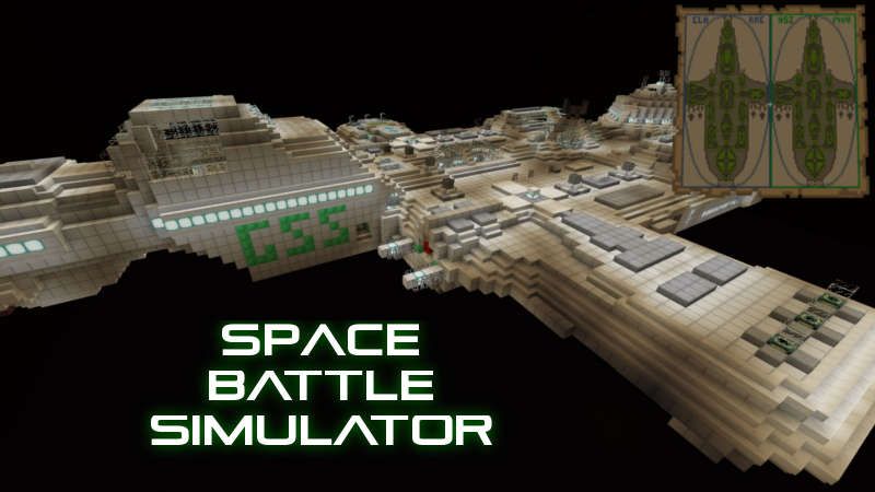 Space Battle Simulator on the Minecraft Marketplace by QwertyuiopThePie