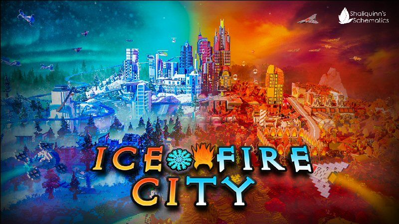 Ice Fire City on the Minecraft Marketplace by Shaliquinn's Schematics