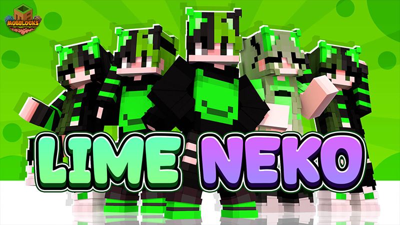 Lime Neko on the Minecraft Marketplace by MobBlocks