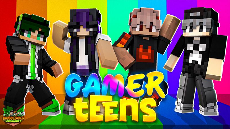 Gamer Teens on the Minecraft Marketplace by MobBlocks Gamer Teens on the Minecraft Marketplace by MobBlocks