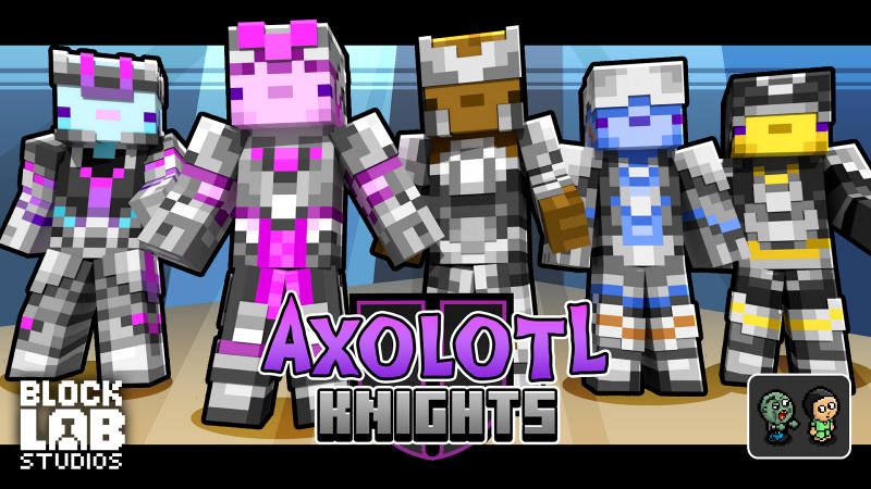 Axolotl Knights on the Minecraft Marketplace by BLOCKLAB Studios Axolotl Knights on the Minecraft Marketplace by BLOCKLAB Studios