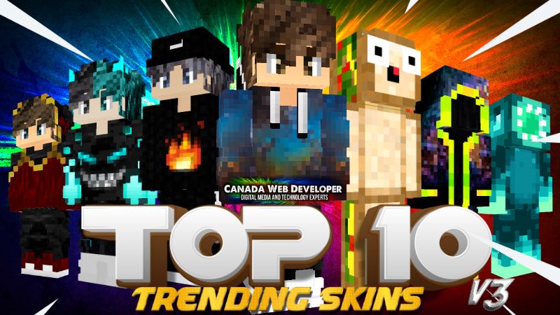 10 Trending Minecraft Skins! 