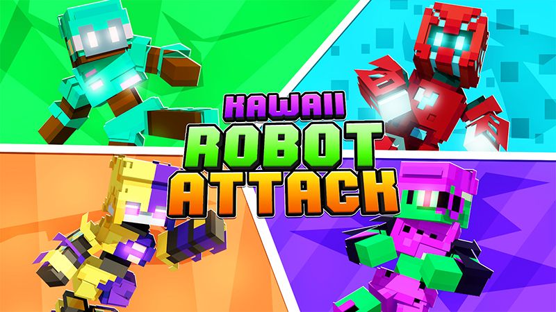 Kawaii Robot Attack on the Minecraft Marketplace by Giggle Block Studios