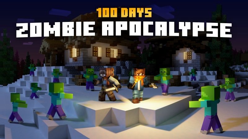 100 Days Zombie Apocalypse on the Minecraft Marketplace by Fall Studios
