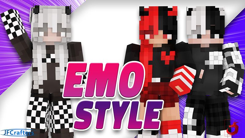 Emo Style on the Minecraft Marketplace by JFCrafters Emo Style on the Minecraft Marketplace by JFCrafters