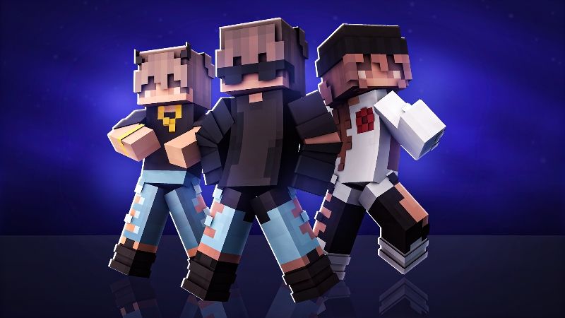 Calça preta e vermelha Minecraft Skins