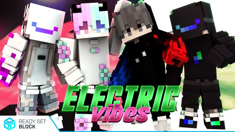 Electric Vibes on the Minecraft Marketplace by Ready, Set, Block! Electric Vibes on the Minecraft Marketplace by Ready, Set, Block!