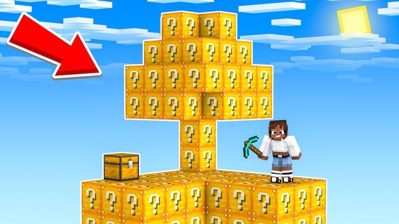Lucky Block Skyblock on the Minecraft Marketplace by Cubed Creations Lucky Block Skyblock on the Minecraft Marketplace by Cubed Creations