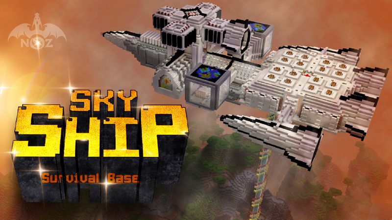Sky Ship Survival Base on the Minecraft Marketplace by Dragnoz Sky Ship Survival Base on the Minecraft Marketplace by Dragnoz