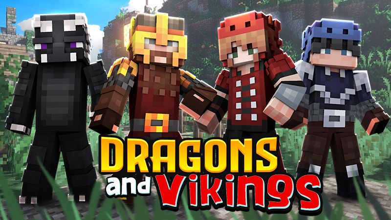 Dragons and Vikings on the Minecraft Marketplace by The Lucky Petals