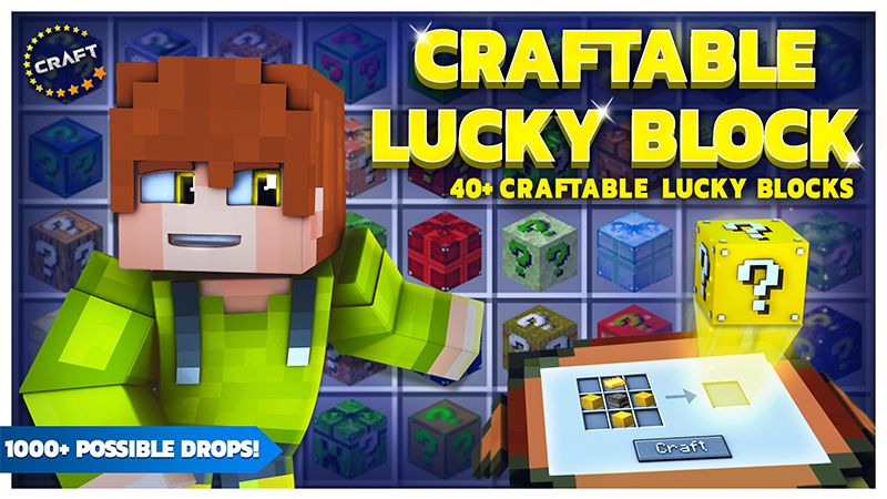 Craftable Lucky Block on the Minecraft Marketplace by The Craft Stars Craftable Lucky Block on the Minecraft Marketplace by The Craft Stars