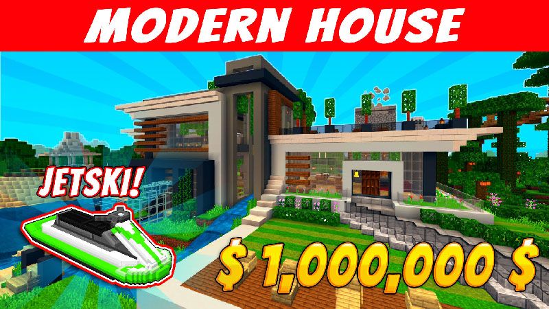 Modern House on the Minecraft Marketplace by VoxelBlocks Modern House on the Minecraft Marketplace by VoxelBlocks