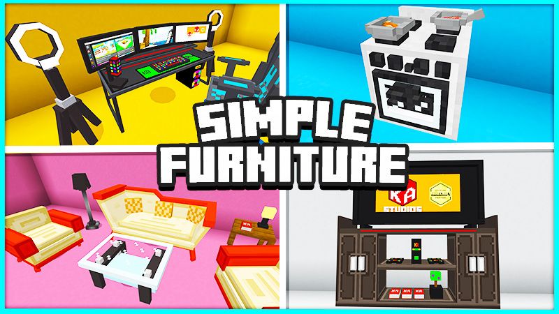 Simple Furniture on the Minecraft Marketplace by KA Studios Simple Furniture on the Minecraft Marketplace by KA Studios