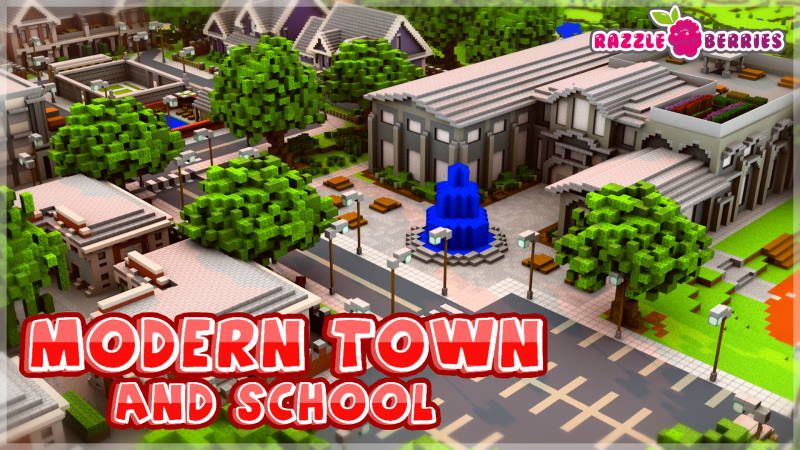 Modern Town and School
