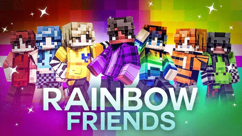 Rainbow Friends in Backrooms, Blue x Purple