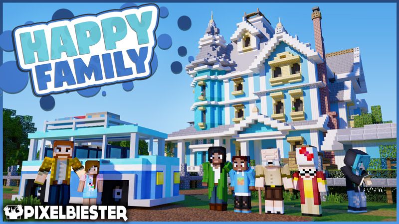 Happy Family on the Minecraft Marketplace by Pixelbiester Happy Family on the Minecraft Marketplace by Pixelbiester