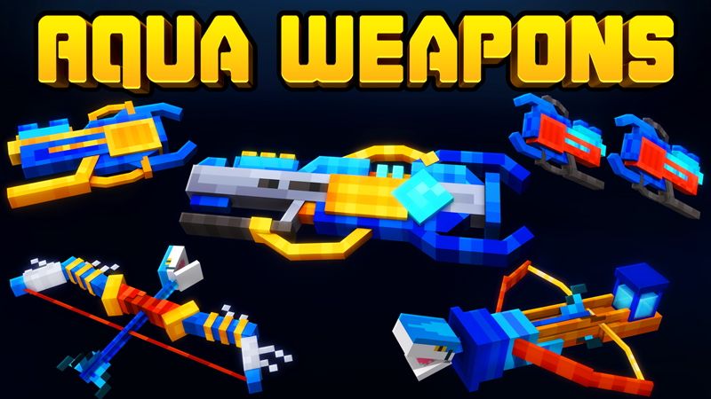 Aqua Weapons on the Minecraft Marketplace by GoE-Craft Aqua Weapons on the Minecraft Marketplace by GoE-Craft