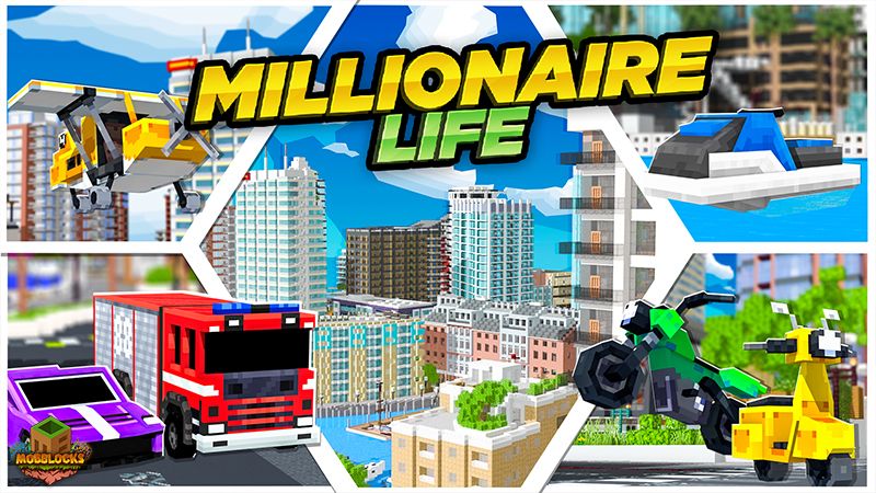 Millionaire Life on the Minecraft Marketplace by MobBlocks Millionaire Life on the Minecraft Marketplace by MobBlocks