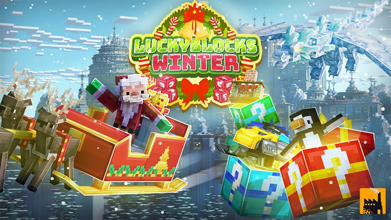 Lucky Blocks Winter on the Minecraft Marketplace by Block Factory Lucky Blocks Winter on the Minecraft Marketplace by Block Factory