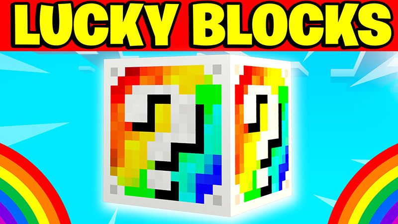 LUCKY BLOCKS RAINBOWS on the Minecraft Marketplace by Pickaxe Studios LUCKY BLOCKS RAINBOWS on the Minecraft Marketplace by Pickaxe Studios