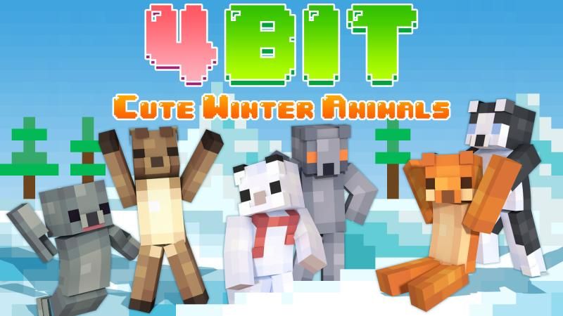4BIT Cute Snowy Animals by Podcrash (Minecraft Skin Pack ...