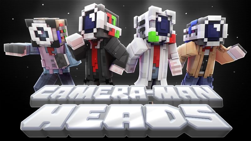 Camera Man Heads on the Minecraft Marketplace by Red Eagle Studios