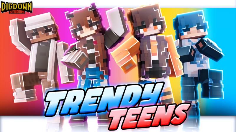 Trendy Teens on the Minecraft Marketplace by Dig Down Studios Trendy Teens on the Minecraft Marketplace by Dig Down Studios