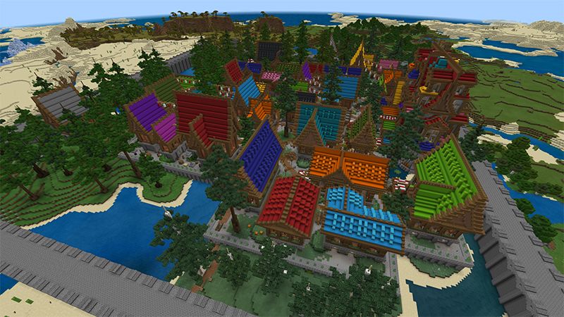 Rainbow Village by Netherpixel