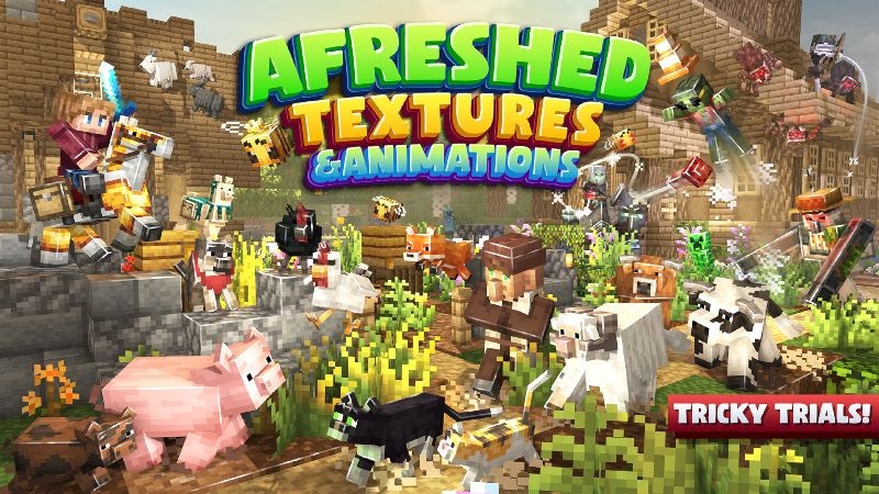 Afreshed Textures  Animations on the Minecraft Marketplace by CreatorLabs