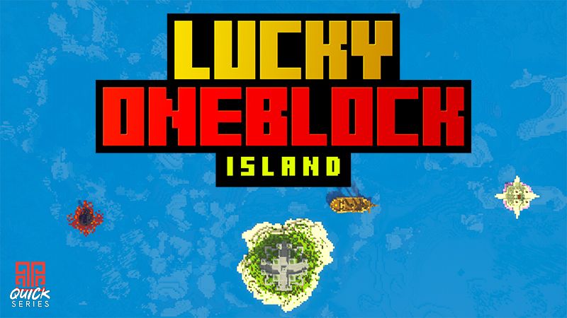 Lucky Oneblock Island on the Minecraft Marketplace by Piki Studios Lucky Oneblock Island on the Minecraft Marketplace by Piki Studios