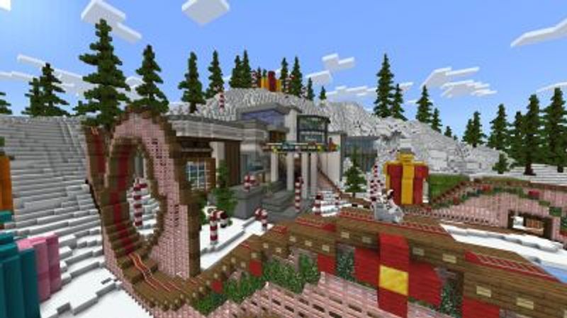 Christmas Winter Mansion on the Minecraft Marketplace by Fun Creators