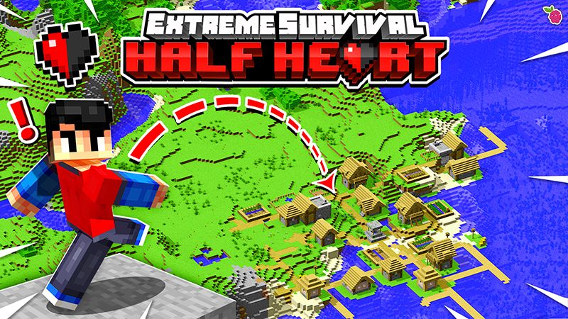 Extreme Survival Half Heart on the Minecraft Marketplace by Razzleberries Extreme Survival Half Heart on the Minecraft Marketplace by Razzleberries