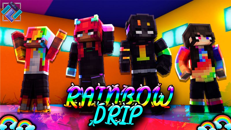 Rainbow Drip on the Minecraft Marketplace by PixelOneUp Rainbow Drip on the Minecraft Marketplace by PixelOneUp