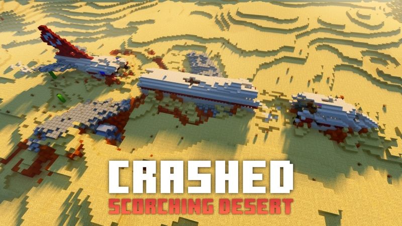 Crashed Scorching Desert on the Minecraft Marketplace by Fall Studios