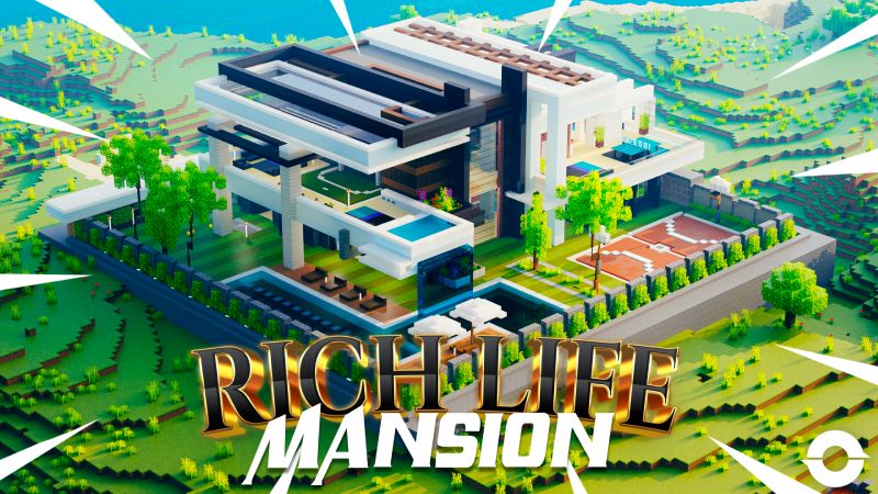 Rich Life Mansion on the Minecraft Marketplace by Odyssey Builds