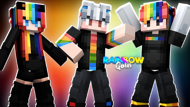 Rainbow Goth on the Minecraft Marketplace by Blu Shutter Bug Rainbow Goth on the Minecraft Marketplace by Blu Shutter Bug