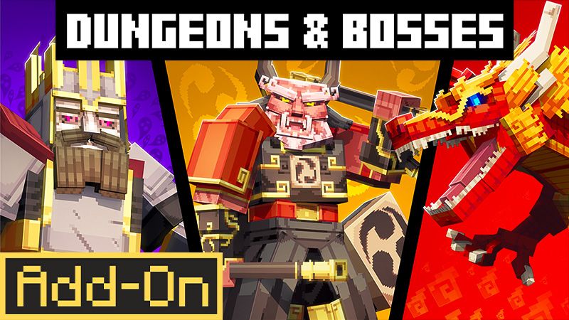 Dungeons and Bosses Add-on on the Minecraft Marketplace by Ninja Block