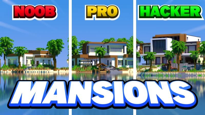 Noob vs Pro vs Hacker Mansions