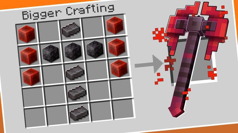 Bigger Crafting on the Minecraft Marketplace by Cubed Creations