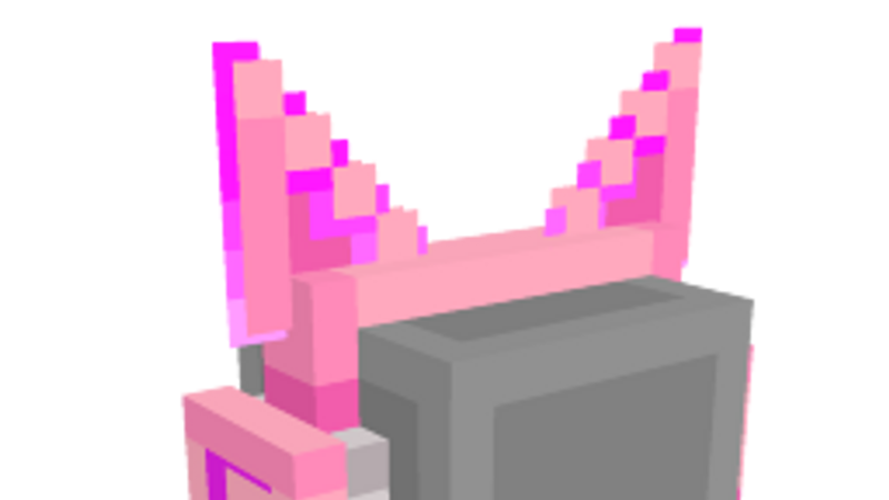 Pink Cat Headset on the Minecraft Marketplace by ADD!T!ONS